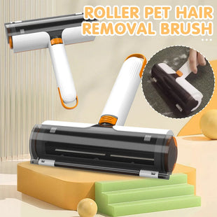 Rouleau Épilation Poils d'Animaux 2 en 1 | Brosse Lavable Portable