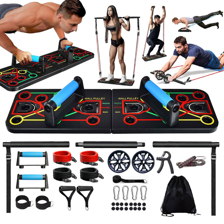 Planche de Pompes Multifonctionnelle - Kit Complet pour Entraînement à Domicile - Digital Store accessoires de sport