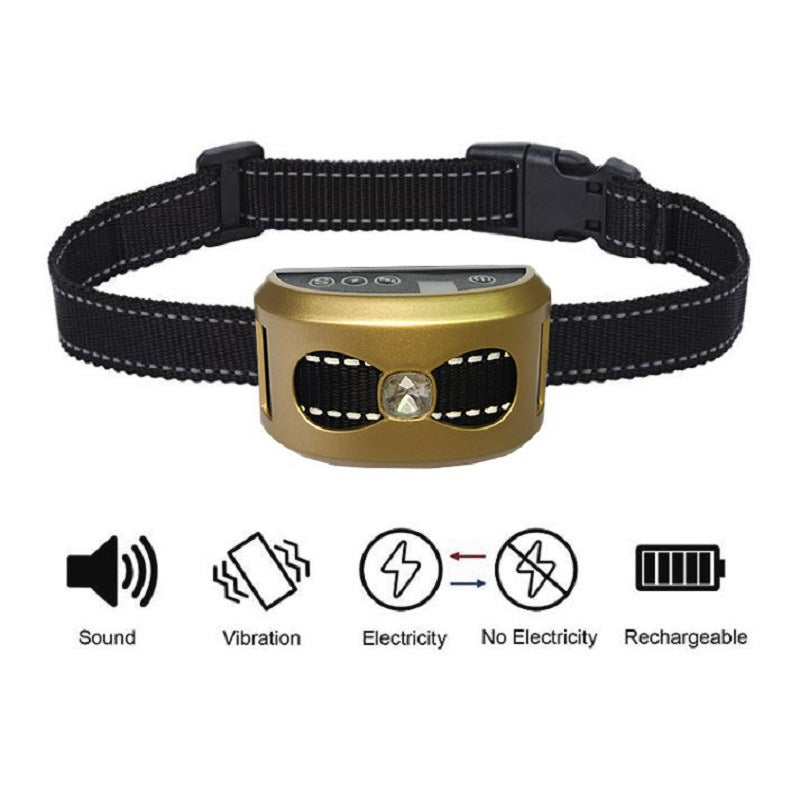 Collier Anti-Aboiement Électrique avec Vibration pour Animaux - Digital Store collier intelligent pour animeaux