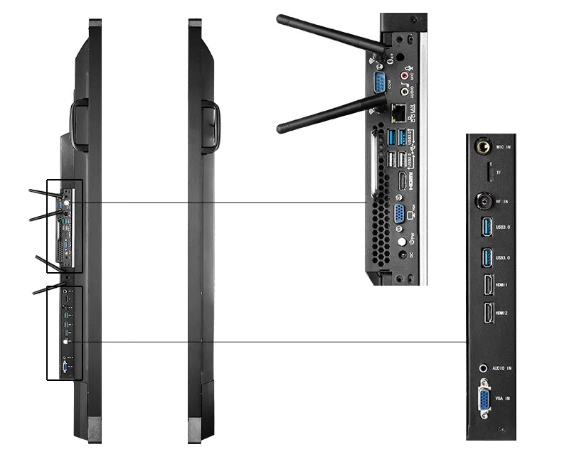 Panneau Numérique 4K Tactile - Smart TV 65'' à 85'', Éducation - Digital Store tableau blanc intelligent