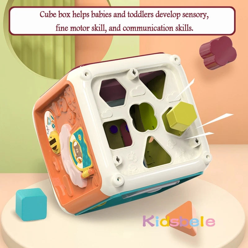 Cube d'Activité Éducatif 7 en 1 - Jouet Musical et Interactif - Digital Store jouet pour bb