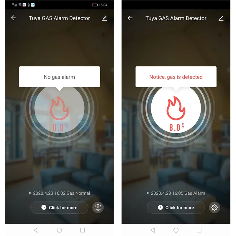 Capteur Alarme Gaz Naturel zsviot - WiFi, Tuya, Écran LCD - Digital Store capteur de gaz
