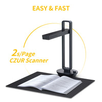 CZUR Aura Pro - Scanner Portable A3, 14MP, OCR Multilingue, USB - Digital Store Scanner 3D portable