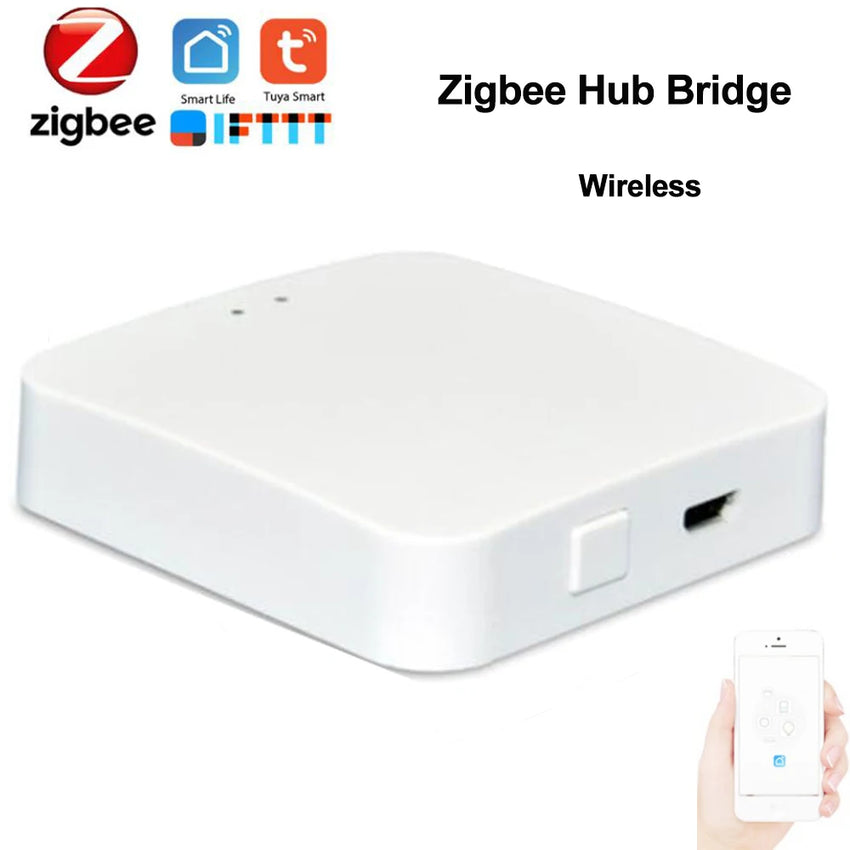 Passerelle Zigbee Tuya Smart Life - Contrôle Maison Intelligente - Digital Store Hub de Passerelle Zigbee avec Mini Switch