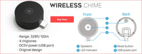 Sonnette Vidéo WiFi 1080P - Sans Fil, Avec Batterie et Carillon USB zsviot