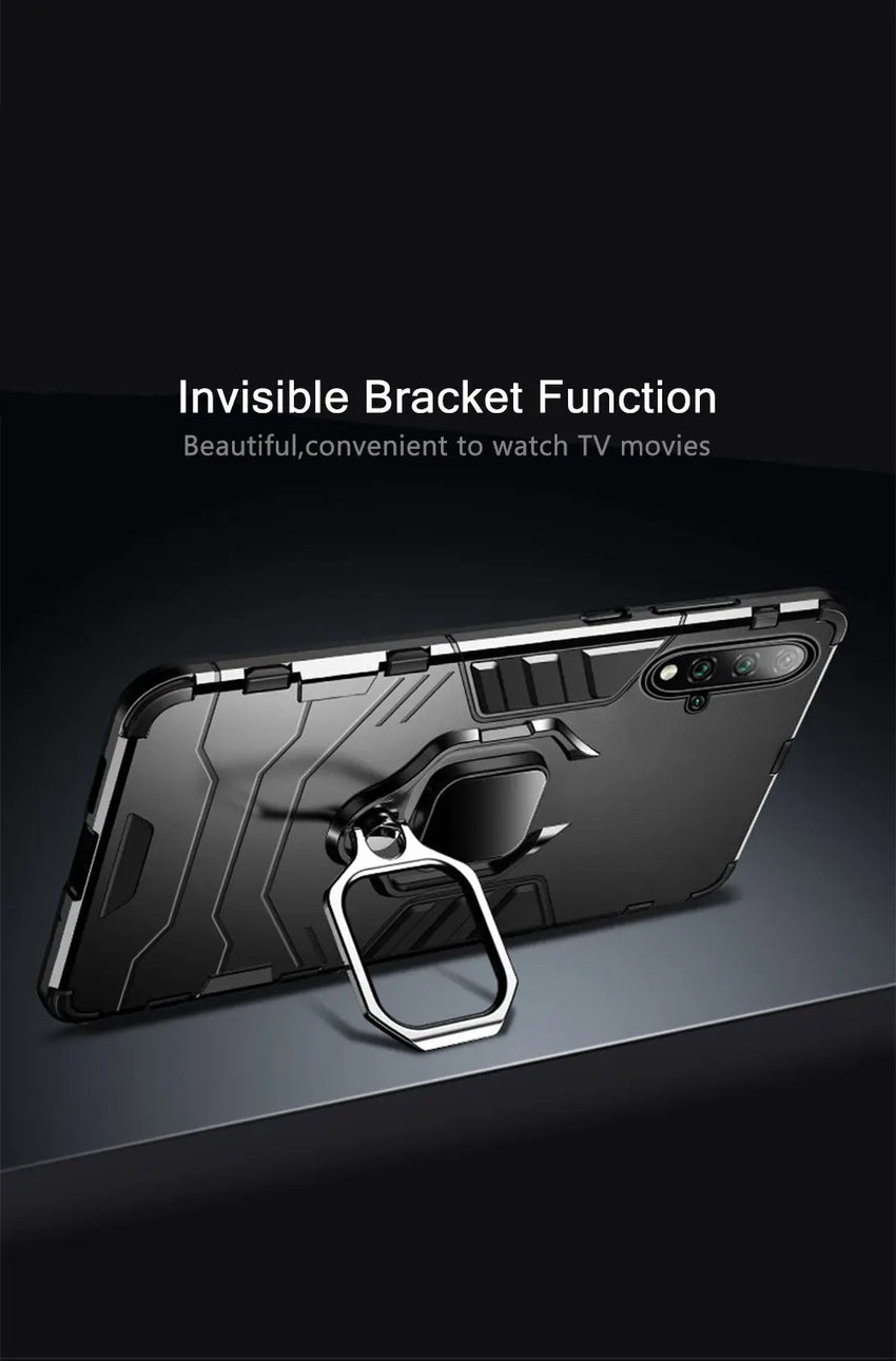 Coque Antichoc KEYSION Armor avec Support - Huawei & Honor - Digital Store Support pour tablettes et téléphones