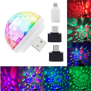 Mini Lumières LED USB Portables - Éclairage DJ et Fête