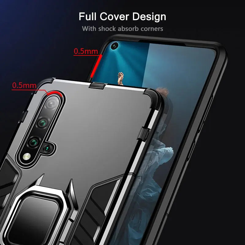 Coque Antichoc KEYSION Armor avec Support - Huawei & Honor - Digital Store Support pour tablettes et téléphones