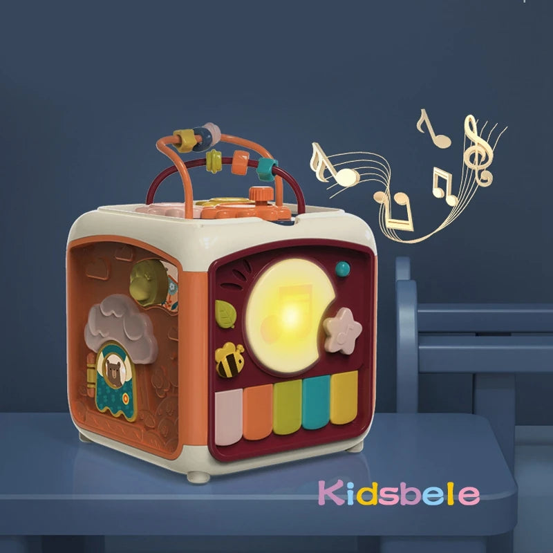 Cube d'Activité Éducatif 7 en 1 - Jouet Musical et Interactif - Digital Store jouet pour bb