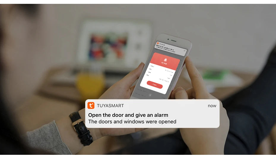 Fuers Tuya WiFi Détecteur d'Ouverture Porte - Alarme Sécurité - Digital Store Système de sécurité