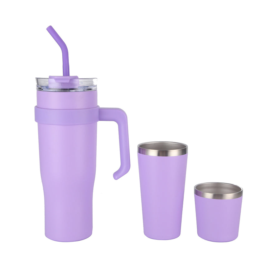 Set de 3 Tasses Thermos | Isolation Efficace | Maintien de la Température | Design Élégant - Digital Store Set de tasses thermos