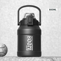 Bouteille Thermos 2L Inox avec Paille - Poignée, Sport & Extérieur - Digital Store bouteille