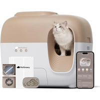 MOCCSOCC SNOW+ Litière Automatique Couvert pour Chats - Digital Store Gamelles et mangeoires pour animaux de compagnie