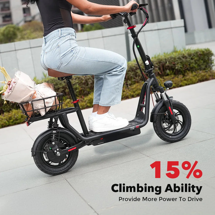 Scooter Électrique iScooter i12 - 500W, Pliable, 35 km d'Autonomie - Digital Store Trottinette électrique