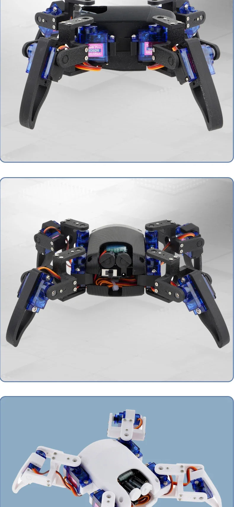 Kit Robot Araignée Quadrupède STEAM - Programmable pour Ardu37 - Digital Store robot spider