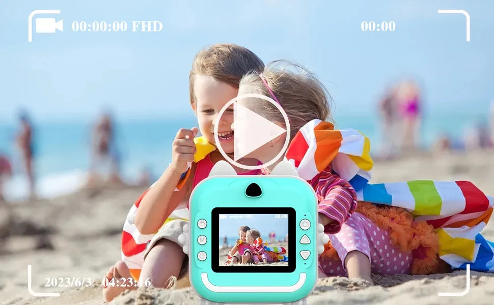 Appareil Photo Instantané Enfants WEOU - Impression, Vidéo HD - Digital Store Appareil photo à impression instantanée et vidéo Full-HD