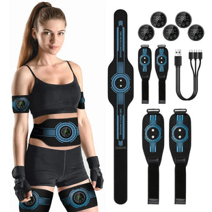 Ceinture Abdominale EMS - Stimulateur Musculaire USB, Fitness