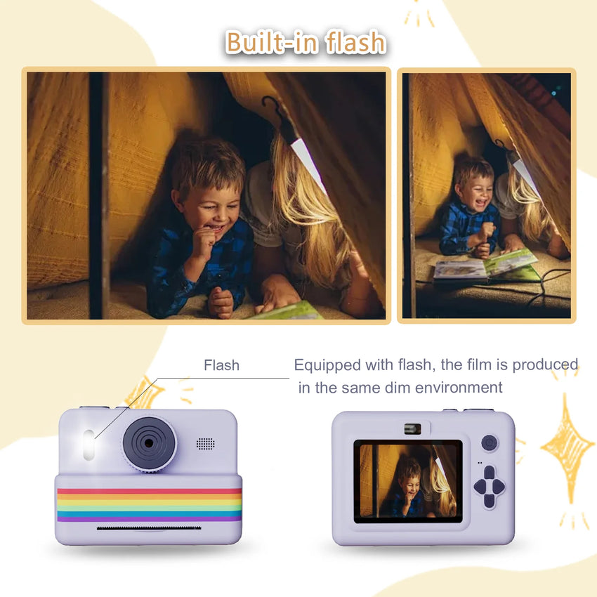 Appareil Photo Instantané Enfants - Mini Imprimante & Vidéo HD 2.8 - Digital Store Appareil photo à impression instantanée et vidéo Full-HD