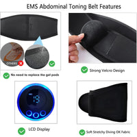 Entraîneur Abdominal EMS - Ceinture Tonifiante, Amincissante - Digital Store Ceinture de fitness