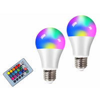 Ampoule LED RGBW E27 - Télécommande IR, Couleurs Changeables - Digital Store Lampe led