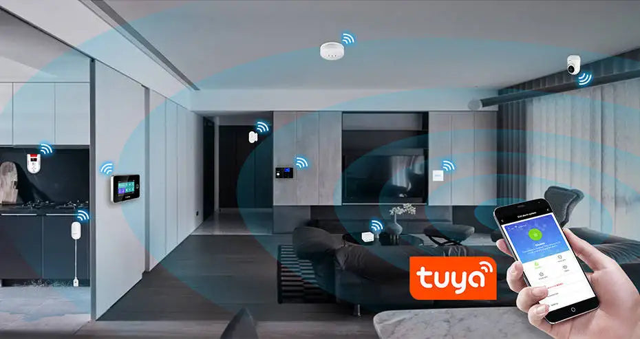 Fuers Tuya WiFi Détecteur d'Ouverture Porte - Alarme Sécurité - Digital Store Système de sécurité