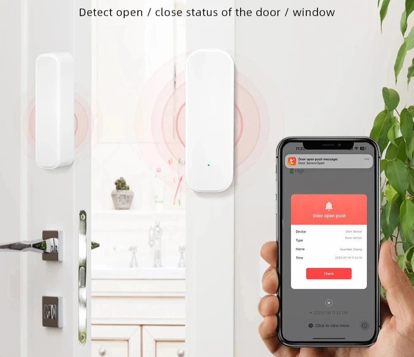 Capteur Intelligent Porte/Fenêtre WiFi/Zigbee ONENUO - Tuya - Digital Store Capteur ouverture de porte