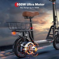 Scooter Électrique iScooter i12 - 500W, Pliable, 35 km d'Autonomie - Digital Store Trottinette électrique