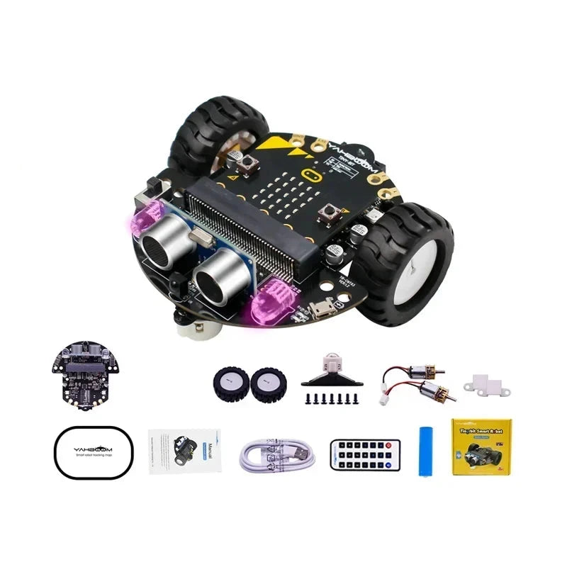 Kit Robot Programmable Tiny - Compatible Microbit V2 et V1 - Digital Store Kit éducatif de robotique programmable (Bras robotique programmable)