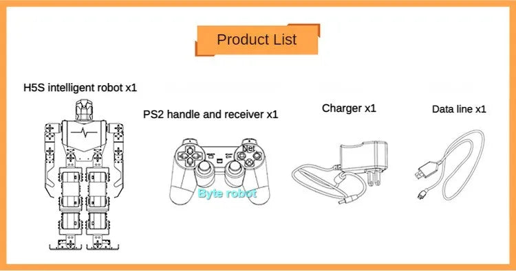 Robot Humanoïde 16 DOF RoboSoul H5S - Kit Éducatif Programmable