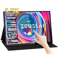 Écran Tactile Portable ZEUSLAP 16'' 2.5K - IPS, 144Hz, Thunderbolt - Digital Store Moniteur Tactile Portable