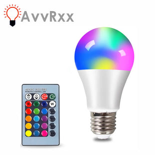 Ampoule LED RGBW E27 - Télécommande IR, Couleurs Changeables