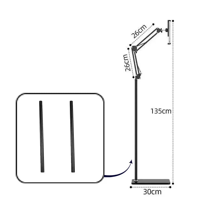 Support Téléphone/Tablette Flexible - Sol, Lit, Chaise Longue - Digital Store Support pour tablettes et téléphones