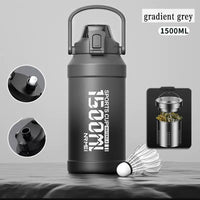 Bouteille Thermos 2L Inox avec Paille - Poignée, Sport & Extérieur - Digital Store bouteille