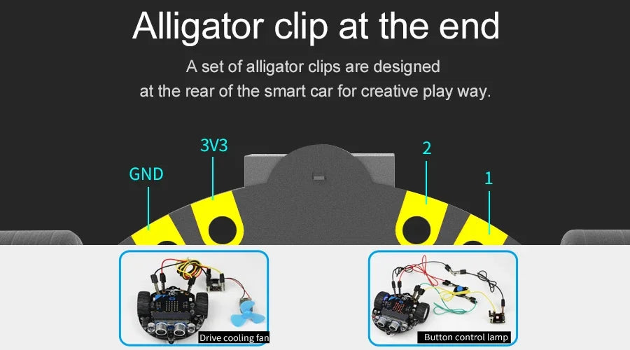 Kit Robot Programmable Tiny - Compatible Microbit V2 et V1 - Digital Store Kit éducatif de robotique programmable (Bras robotique programmable)