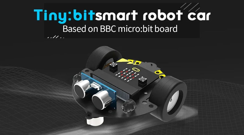 Kit Robot Programmable Tiny - Compatible Microbit V2 et V1 - Digital Store Kit éducatif de robotique programmable (Bras robotique programmable)