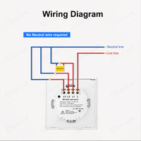 Interrupteur Tactile WiFi 1/2/3 Gang - Compatible Tuya et Alexa - Digital Store interrupteur