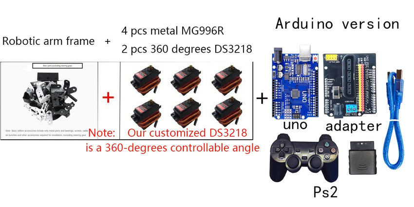 Bras Robotique Programmable YoufangSmart 6 DOF - Kit Arduino - Digital Store développement et de programmation