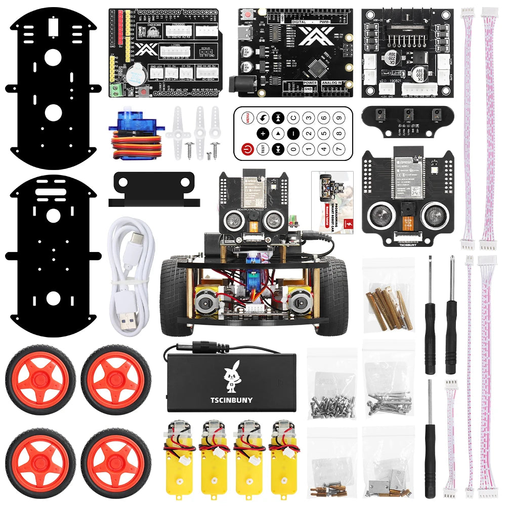 Tscinbuny - Robot Intelligent Ardu37, Caméra ESP32, Programmable - Digital Store robot ia