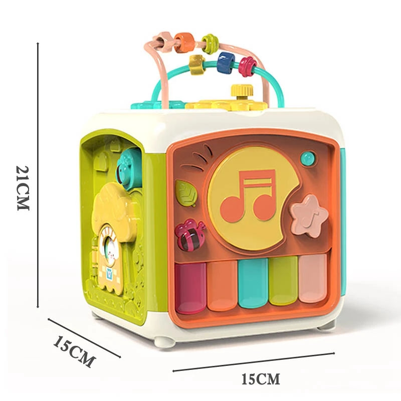 Cube d'Activité Éducatif 7 en 1 - Jouet Musical et Interactif - Digital Store jouet pour bb