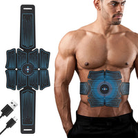 Stimulateur Musculaire EMS Rechargeable - 6 Modes, 10 Niveaux - Digital Store Ceinture de fitness