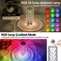 Lampe de Table LED Tactile - Forme de Rose, 16 Couleurs RVB - Digital Store lampes led