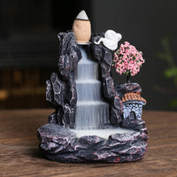 Brûleur d'encens à contre-courant pour salle de yoga, encensoir Vermont, parfum de cascade de rivière de montagnes, encensoir de cheminée, arôme de fumée, 1PC - Digital Store bruleurs d'encens