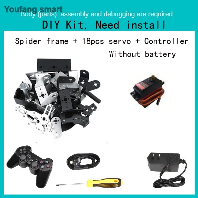 Robot Araignée 18 DOF YoufangSmart - Kit DIY Hexapode Arduino - Digital Store robot éducatif