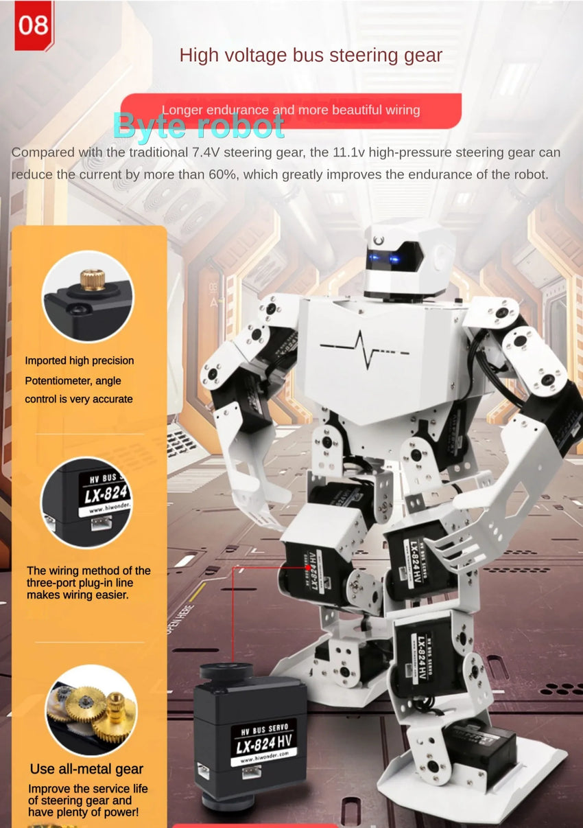 Robot Humanoïde 16 DOF RoboSoul H5S - Kit Éducatif Programmable - Digital Store robot éducatif