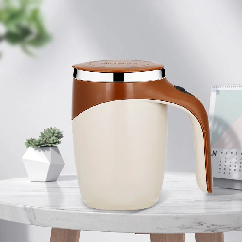 Tasse Magnétique Rotative Électrique - Acier Inoxydable Portable - Digital Store Tasse magnétique