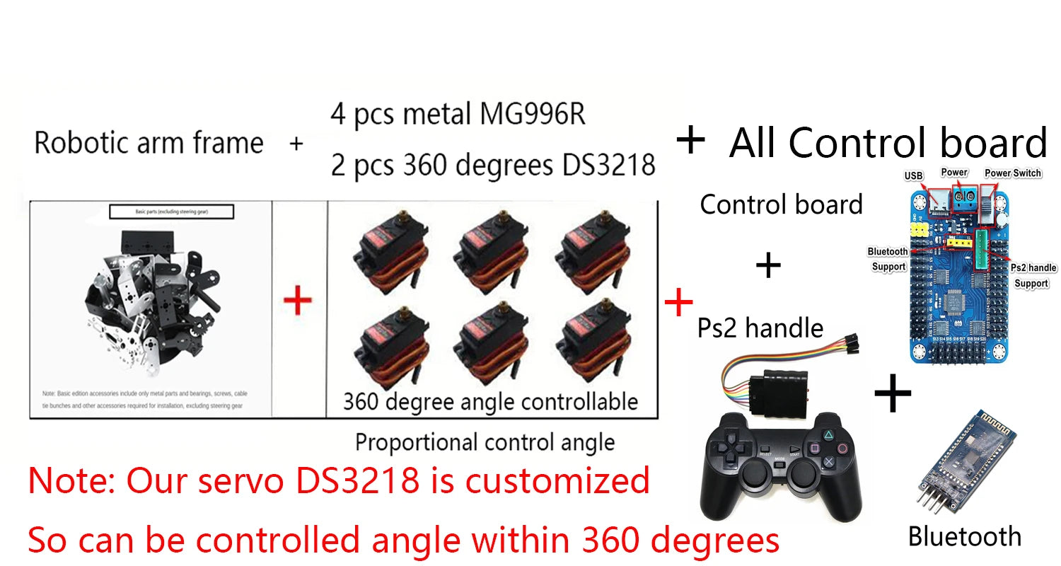 Bras Robotique Programmable YoufangSmart 6 DOF - Kit Arduino YoufangSmart