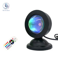 Projecteur USB LED 16 Couleurs - Veilleuse Arc-en-Ciel Murale - Digital Store projection