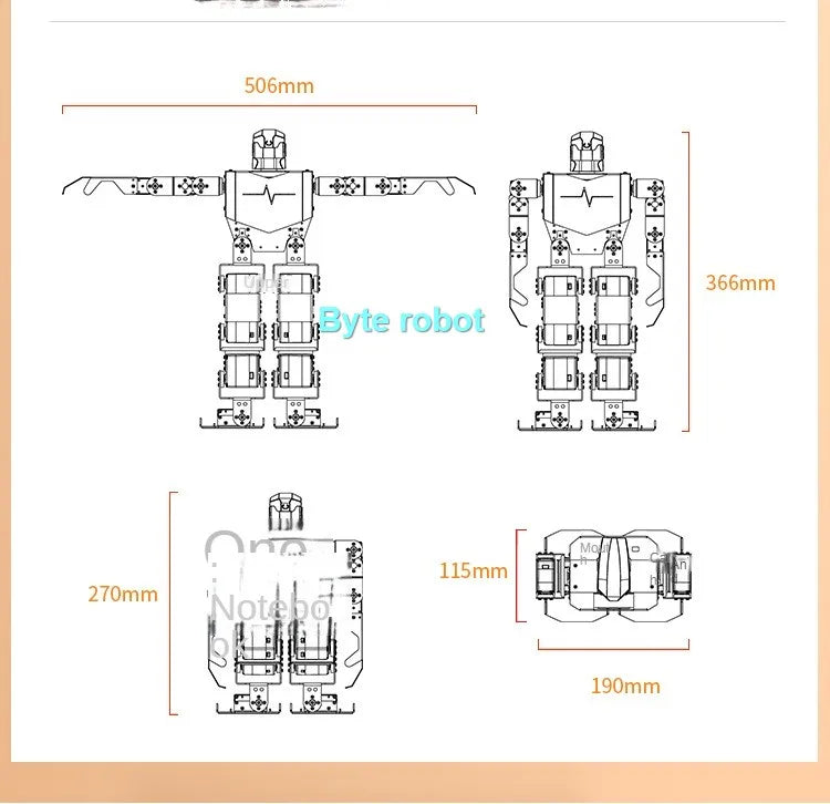 Robot Humanoïde 16 DOF RoboSoul H5S - Kit Éducatif Programmable