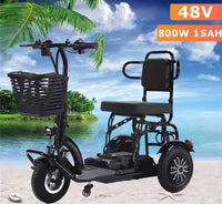 Trottinette Électrique Pliable 800W - 3 Roues, Mobilité Handicapés - Digital Store Trottinette électrique