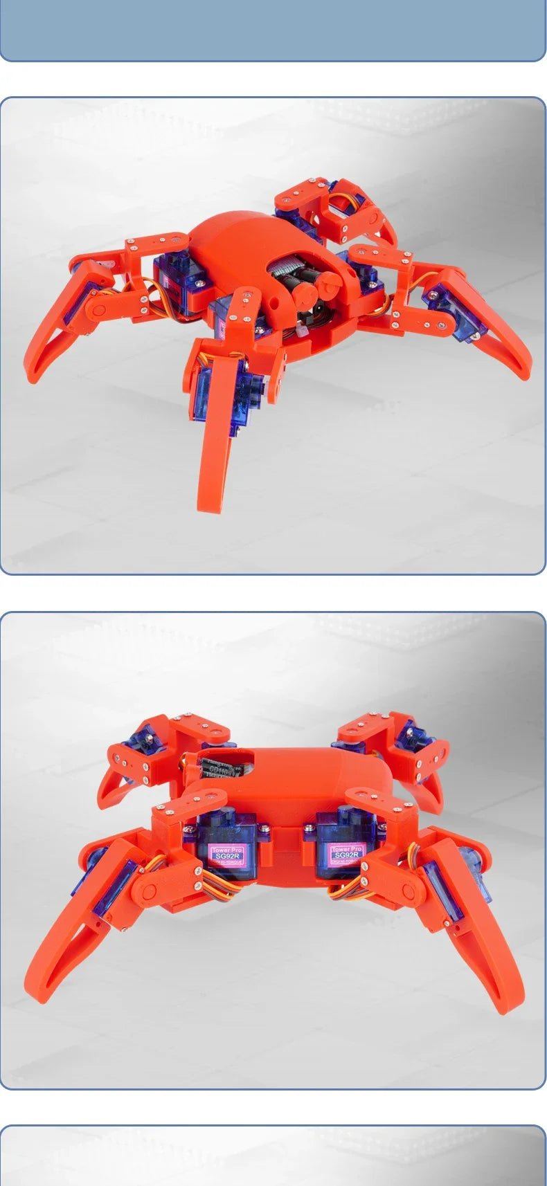 Kit Robot Araignée Quadrupède STEAM - Programmable pour Ardu37 - Digital Store robot spider